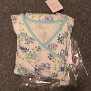 Garnet hill organic green cotton pajama set